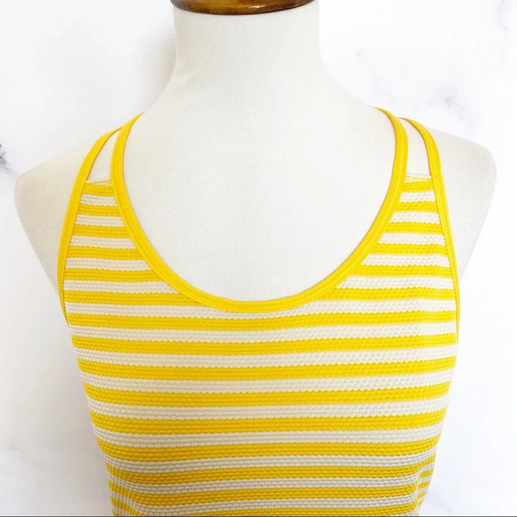 CALIA by Carrie Underwood Move Yellow Stripe Tank - Picture 4 of 10